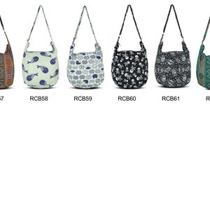 Handmade Cotton Boho Sling Bag: Ethnic Crossbody Travel Purse image 9