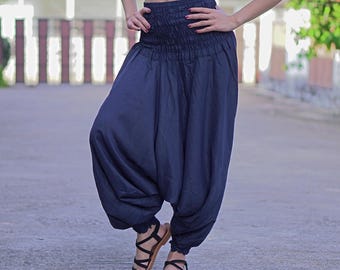 Harem Jumpsuit: Women's Boho Aladdin Pants for Yoga