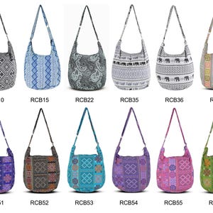 Handmade Cotton Boho Sling Bag: Ethnic Crossbody Travel Purse image 8