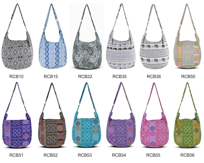 Handmade Cotton Boho Sling Bag: Ethnic Crossbody Travel Purse image 8