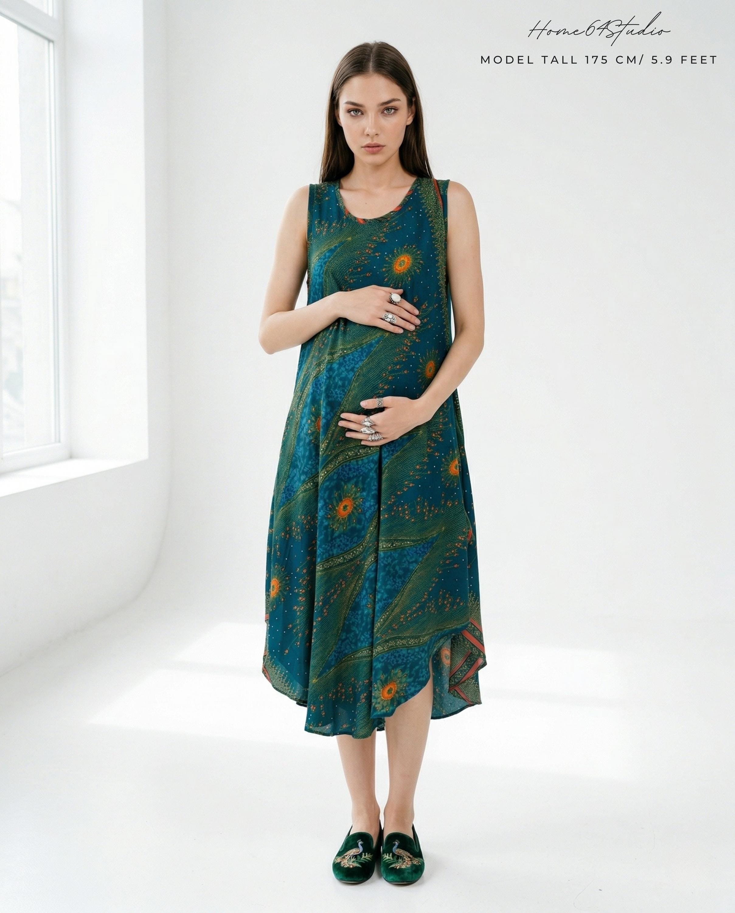 Green Maternity Dress - Etsy