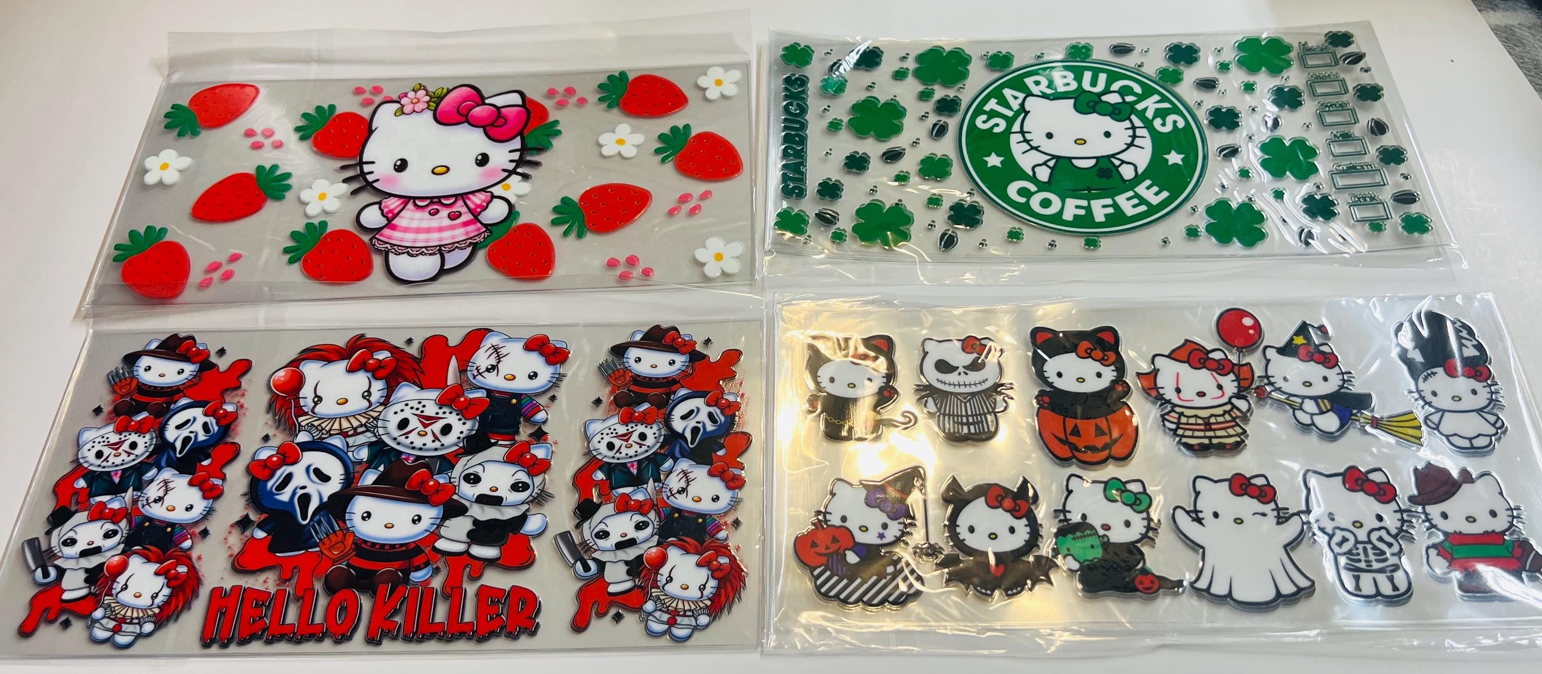 Hello Kitty 16 oz uv dtf wraps!