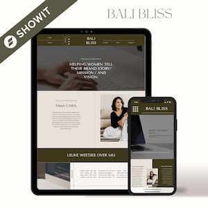 Showit Website Template for Copywriters, Showit Template, Editable Website, Showit Design, Website Template for Creative Businesses