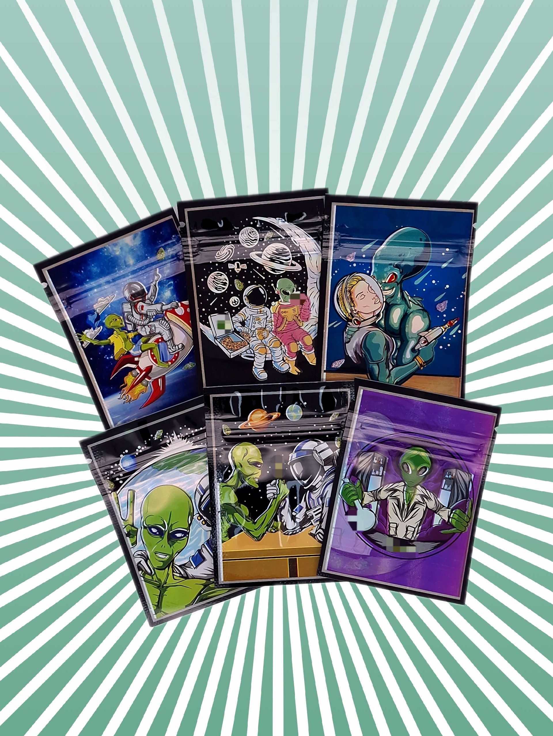 ALIEN MIX Mylar Pack Calibag With Ziplock Ziplock Bag Design Packs