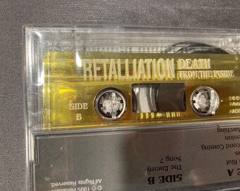 Retalliation - "Death From Inside" 1995 Heavy Metal "Prison" Cassette Tape SEALED. Super Duper Rare!