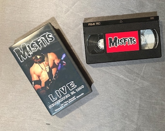 The Misfits Live Concert - VHS Tape. September 21, 1998. First show with ZOLI.  Original, rare.