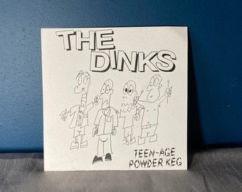The Dinks - Teenage Powderkeg Punk Rock Vinyl 7" EP - Clear Transparent Vinyl
