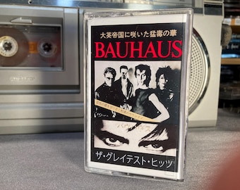 Bauhaus Cassette Tape. Goth Rock, Greatest Hits, Chrome (Cr02) tape.  Punk Gothic, Darkwave, post punk classics.