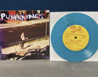 PUSH KINGS - "Slow Down, This is not Monte Carlo" EP de 4 canciones, vinilo de color, indie rock, vinilo de 7 pulgadas, disco de 7", 1995, Chunk Records