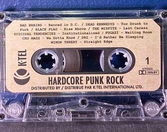 Hardcore Punk Rock Cassette Tape Compilation, Bad Brains, Misfits