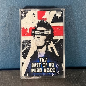 パンク ロック カセット テープ - 英国パンク ロックのベスト、別名「God Save Punk Rock」には、The Clash、The Jam、The Damned、Undertones などが収録されています...