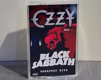 Ozzy and Black Sabbath Greatest Hits Heavy Metal Cassette Tape 1994