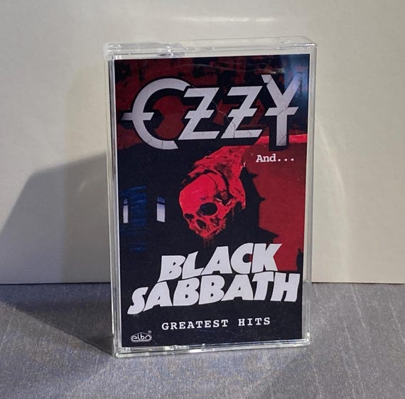 Ozzy and Black Sabbath Greatest Hits Heavy Metal Cassette Tape 1994