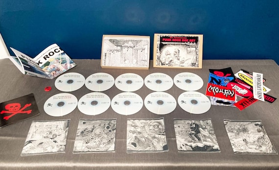 Punk Rock Box Set 10 CDs, 300 Punk Rock Bands.  Poster, Punk Stickers, Booklet. Pop punk, ska, goth punk, hardcore, thrash, skate. Ltd. Ed