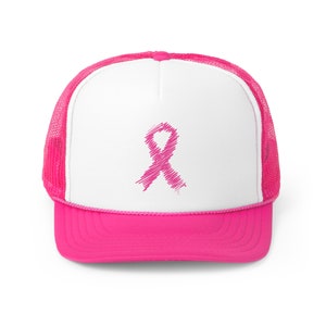 Breast Cancer Trucker Caps, Breast Cancer Warrior, Breast Cancer Awareness, Breast Cancer Gifts, Breast Cancer Hat, Breast Cancer, Pink Hat