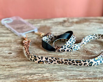 Bijoux De Telephone Pendentif En Perles Imprimé Léopard À La Mode Et