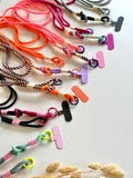 Personalized cell phone strap cord | Knotted fabric strap | Paracord cell phone strap with neon accent | Gift for her product logo