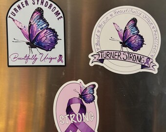 Turner Syndrome Awareness Stickers |Sold individually or in a 3 pack
