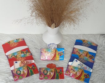 Lot de 2 Enveloppes cadeau personnalisées Eid Mubarak