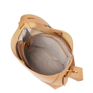 Lederhandtasche - Geräumige Eimertasche für den täglichen Gebrauch, trendige Ledereinkaufstasche für Frauen mit Schultergurt, weiche große Ledertaschen