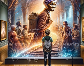 Our History - Harriet Tubman PNG File Only