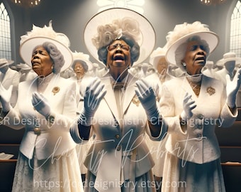 Praying Grandmothers PNG Files Only