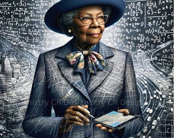Dr. Gladys Mae West and GPS PNG File Only