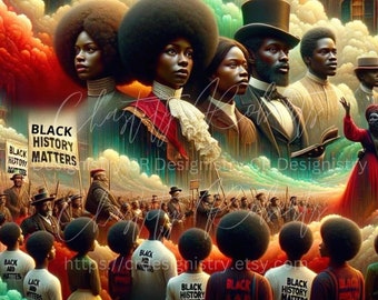Black History Matters PNG File