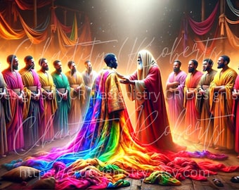 Coat of Many Colors PNG File Only
