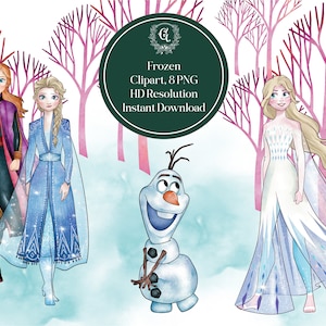 Frozen 2 aquarela clipart, resolução PNG HD