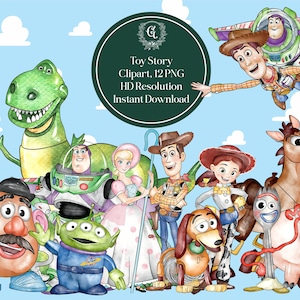 Clipart ad acquerello di Toy Story, risoluzione PNG HD
