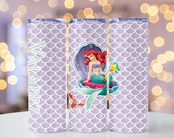 Naadloze bekeromslagdoek kleine zeemeermin, png