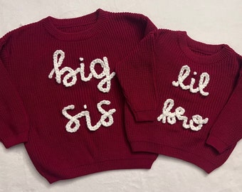 SET of Baby/ Toddler name sweaters