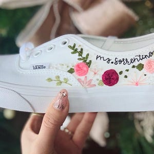Custom Floral Wedding Vans