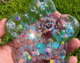 Frutiger Aqua Big Star Sensory Shaker with Dew Drops - Dopamine Desk Toy