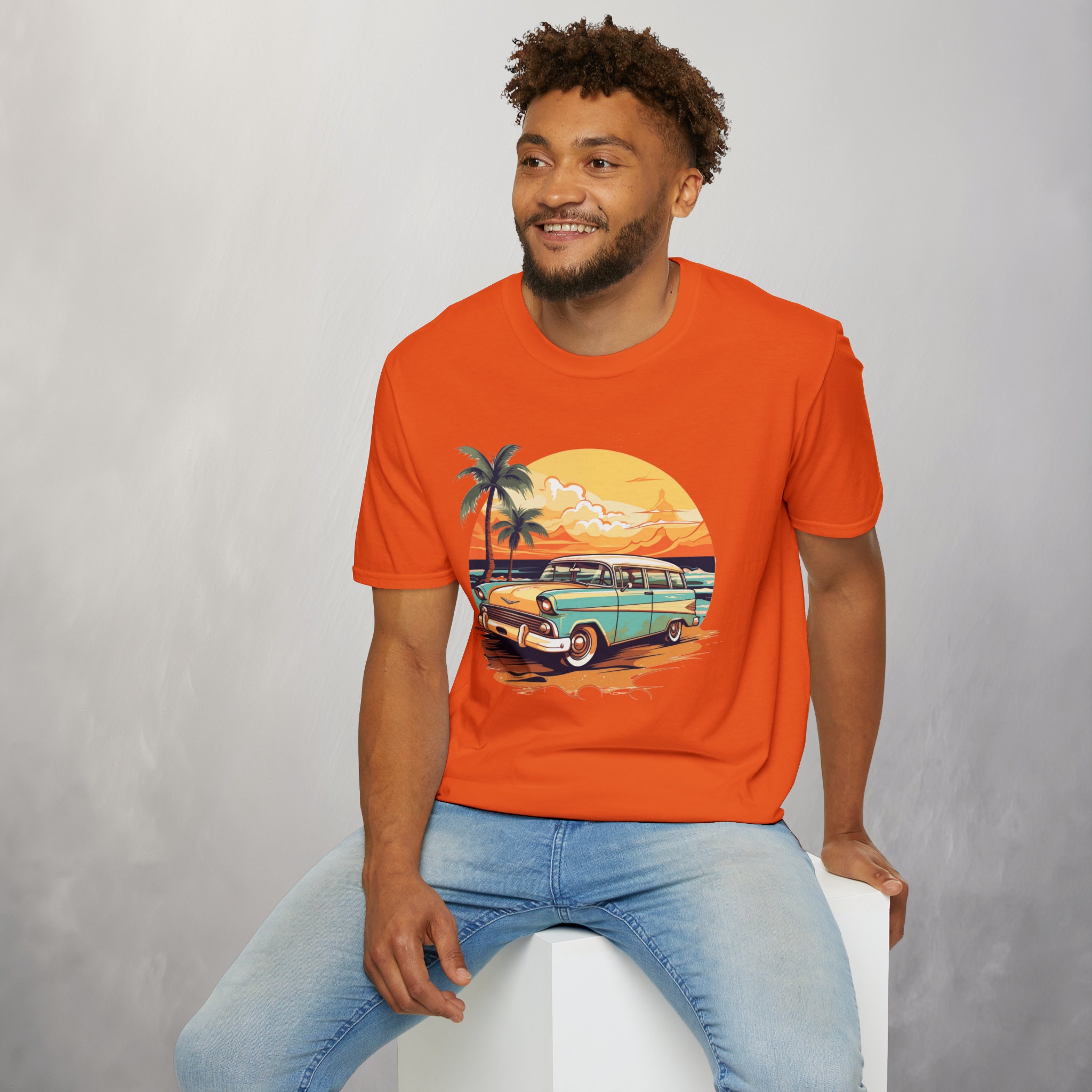 Surf's Up: Vintage Beach Wagon Tee for Sunny Day Adventures Surf's Up: Vintage Beach Wagon Tee for Sunny Day Adventures