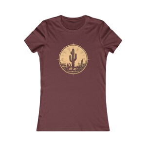 Cactus Country: Retro Style Desert Scene Casual Wear Tee, Tee for Desert Lovers, Women&#39;s Favorite Tee