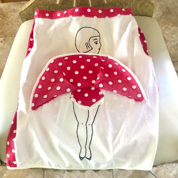 Vintage Peek a Boo Hand Crafted Apron