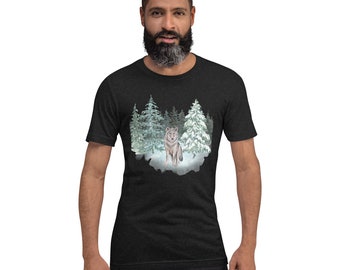 Wolf shirt, Wolf T-shirt, Wolf kunst shirt, Wolf minnaar shirt