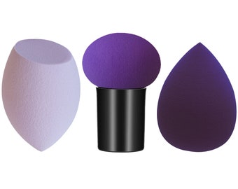 Make up sponge set 3-piece mushroom head Bests multicolored blender Beauty