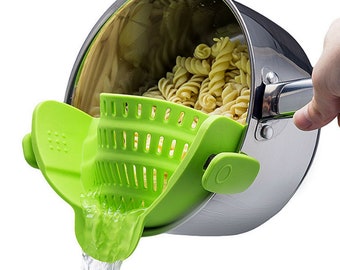 Strainer, liquor strainer, silicone strainer, silicone kitchen strainer made of flexible silicone green