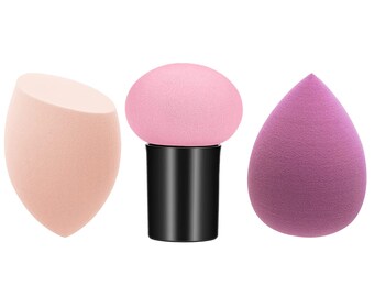 Make up Schwamm Set 3-teiliges Pilzkopf Bests mehrfarbige blender Beauty
