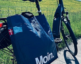 MOIN bicycle bag made from recyclable woven PP material