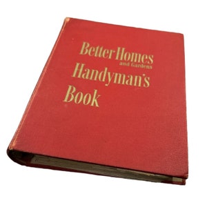 Reliure à anneaux vintage Better Homes And Gardens Handyman&#39;s Book 1re édition 1951