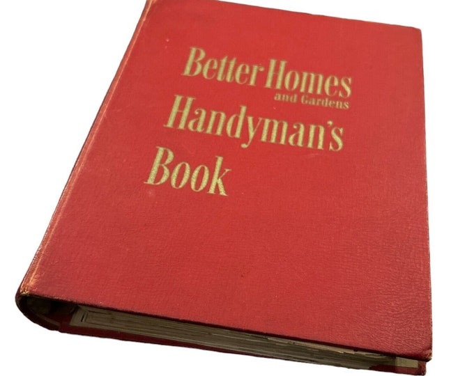 Vintage Better Homes and Gardens Handyman's Book 1st Edition 1951 Ring ...