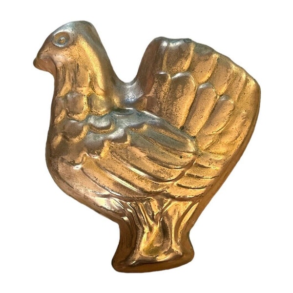 Vintage Copper Mold Wall Hanging Chicken / Rooster Themed Design