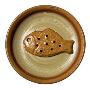 Decorative Fish-Themed Plate - Signed by S. Hosley