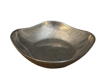 Vintage Pewter Wilton Armetale Square Sirviendo Bowl o Plato Columbia PA - EE.UU.