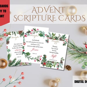 Printable Advent Scripture Cards