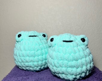 Crochet Round Frog Plushie